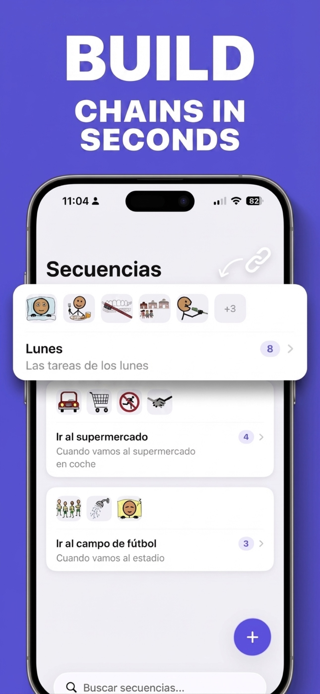 Build pictogram chains